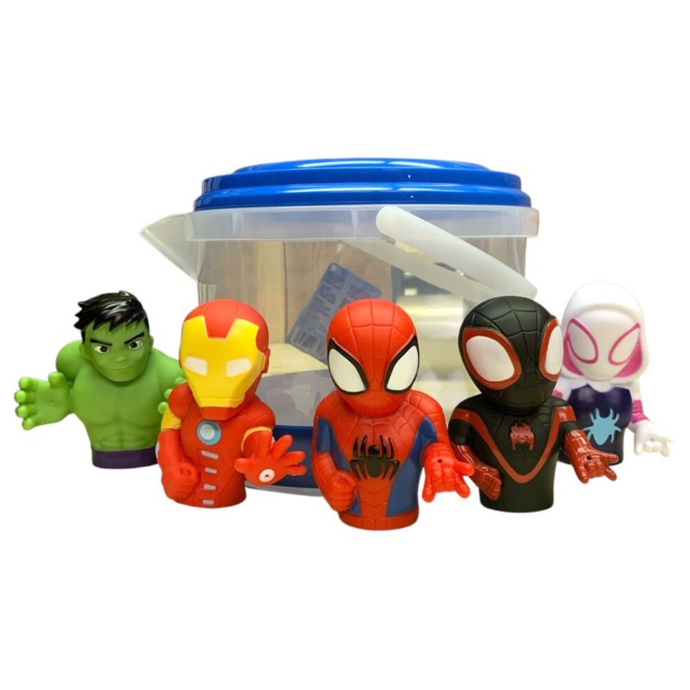 Spidey and his Amazing Friends - Licensed Character 5 Piece Bath Squirter Bucket